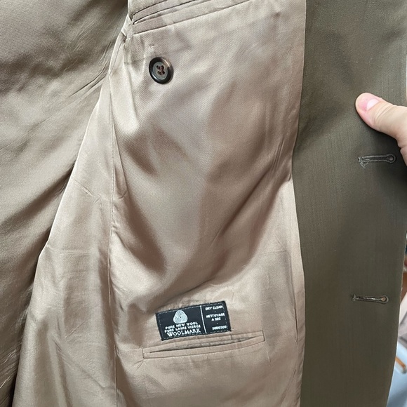 VINTAGE GIORGIO SAPPINI 100% WOOL SUIT JACKET MADE IN CANADA SIZE LARGE - Picture 11 of 12